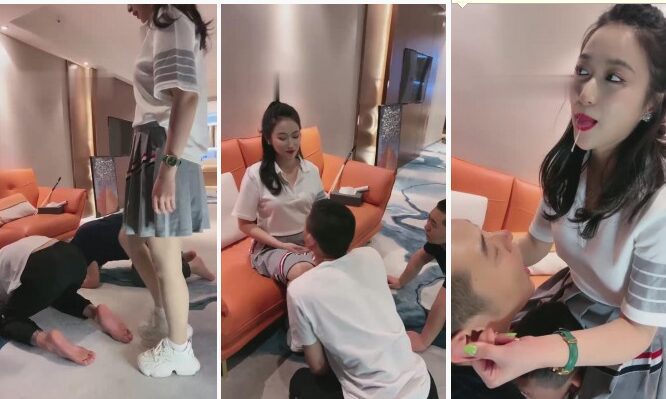 鑫儿教头|白袜肉丝羞辱脚垫 1