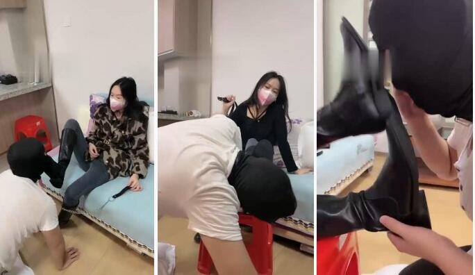 Routine live broadcast in case of S training video playback download | short stockings in boots foot fetish and foot licking