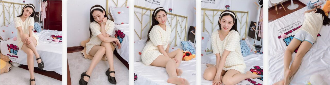 Wulian Media | Junjun flesh-colored stockings and flat shoes - the boy in my heart (with video)