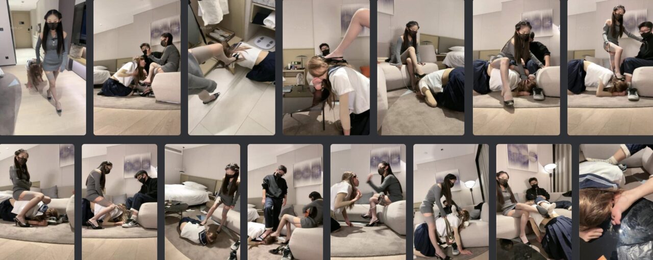 菜小心 | 情侣主丝袜调教之偷闻鞋的下场/混合双打 2