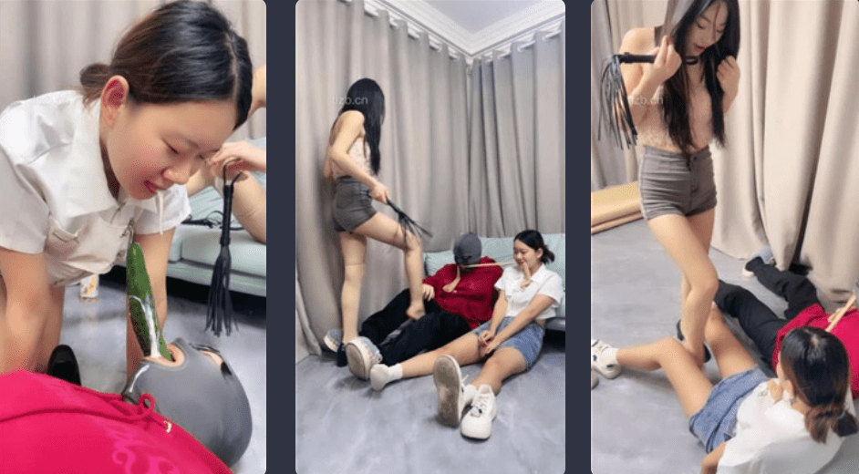 瑶瑶 | 情侣奴奴下奴舔臭脚/吃丝袜/嘴叼黄瓜/加官窒息 1