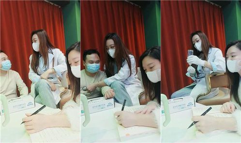 Mezu| Double S nurse treats white socks and saliva is medicine