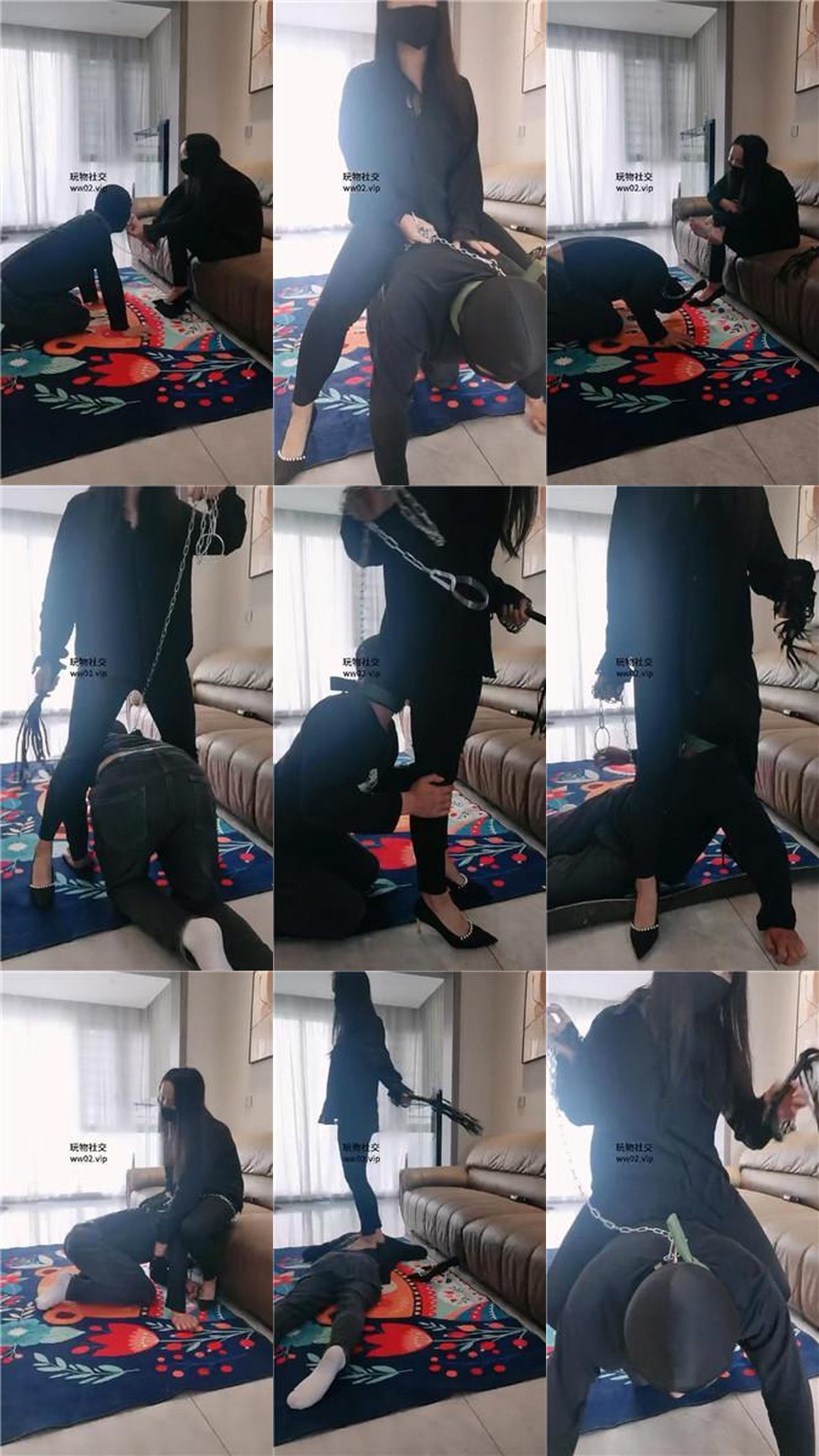 Aya | White collar S turns hips and crawls in a dog and whips high heels and kills 2 Video screenshots