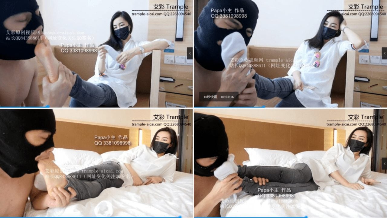Papa小主|喜欢夏天的感觉 白色短袜棉袜恋足调教