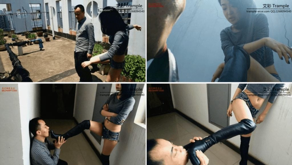 香香女王 |ロングブーツ屋外聖水シャワー雌犬