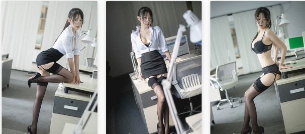 香草喵露露|NO.018 OL制服59P+2V/315M|
