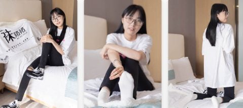 袜啵啵|055期 稚予-斯凯奇运动鞋、白棉袜、黑棉袜(带视频)139P+1V/6.67G