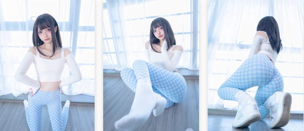 神楽板真冬| VOL.079 蓝白格 75P/172M
