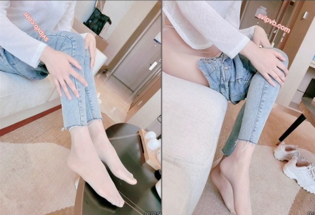 Showman Model Series | Lu Xuanxuan Video Delivery Man Drama Series Jeans Stockings