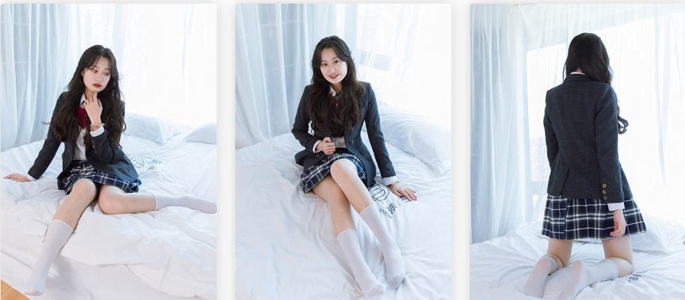 物恋传媒|小敏-学院风白袜写真