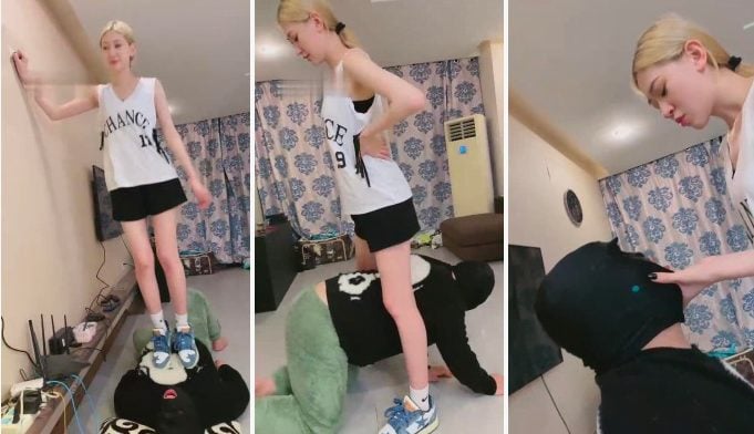 麋鹿银儿|运动白袜女神VS绿帽狗