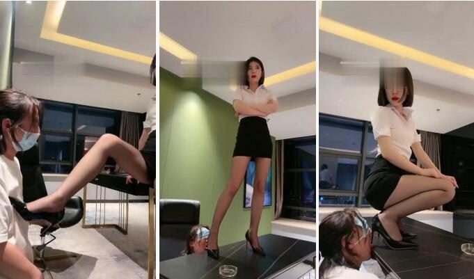 简一|女S调教女M 封神黑丝女上司
