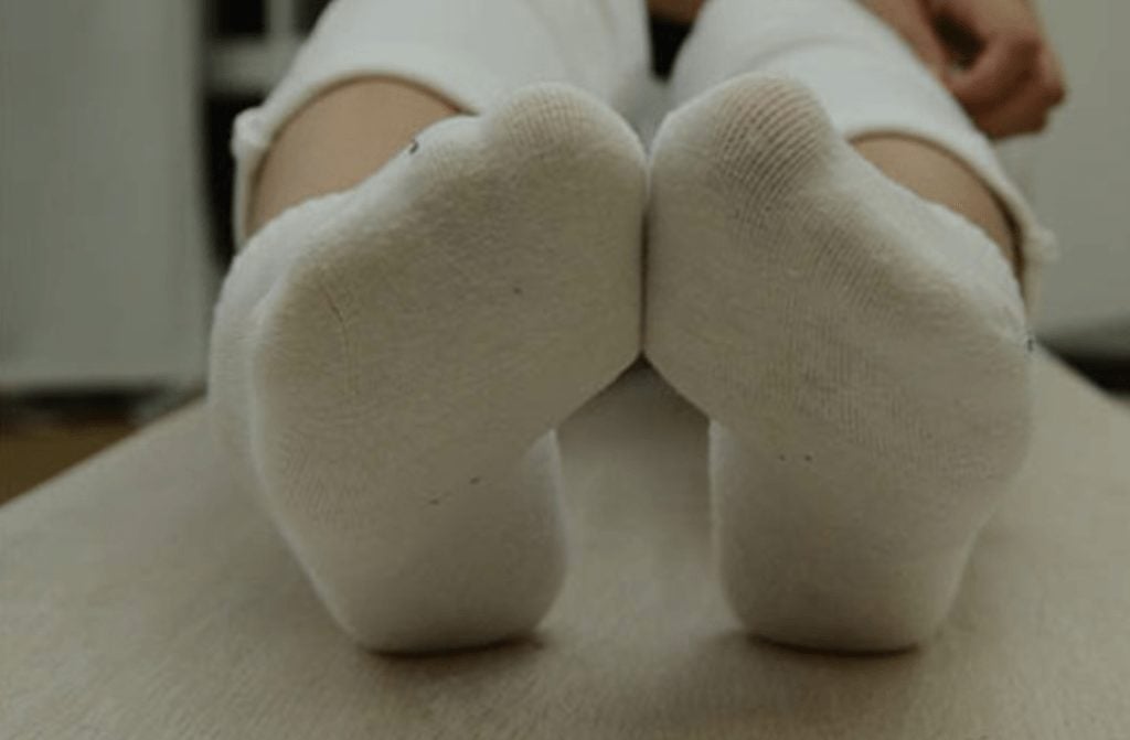 Pre-war goddess | Foot fetish beautiful legs cotton socks goddess level photography set 022