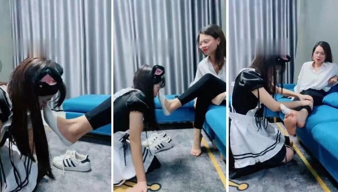 婷婷|原味白袜首调女奴 棉袜恋足癖