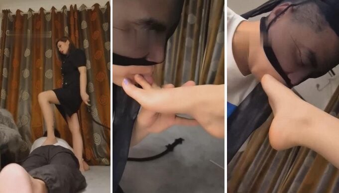 舒钰|sp藤条蛇鞭抽丝袜套头的M