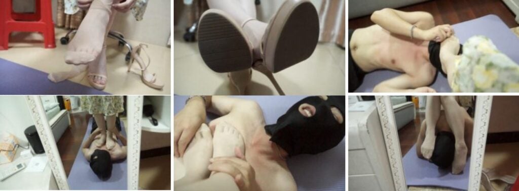 黑丝诱惑|沐沐女主肉丝脚踢裆踩踏-视频截图