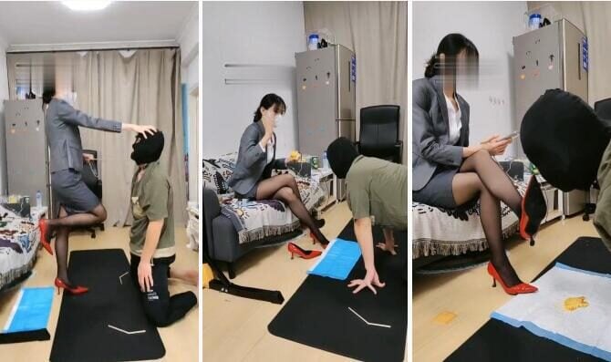 暴力美学|蛇鞭考核初次直播狗