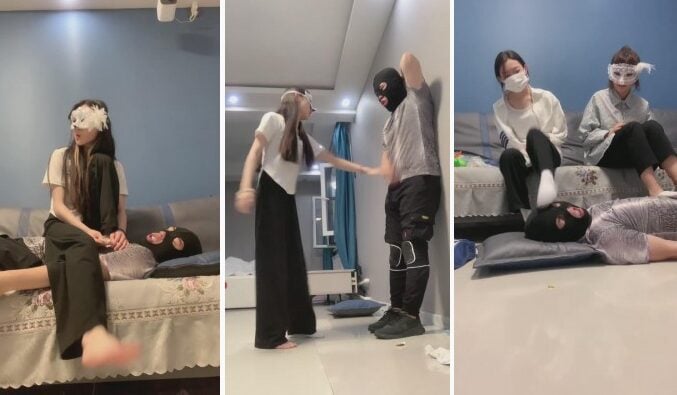 精神小妹|学生S爆踹狗头