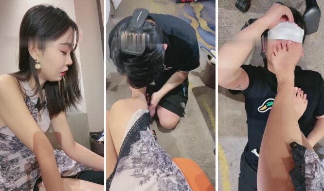 夏福 |彼氏をゆっくりと足フェチ犬に誘導する