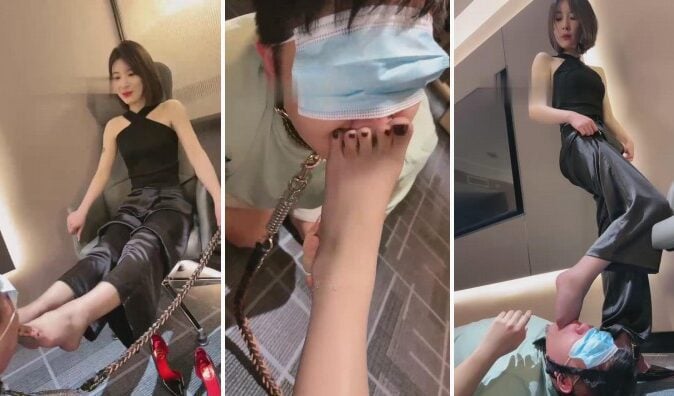 简一|性感裤里丝女S调教
