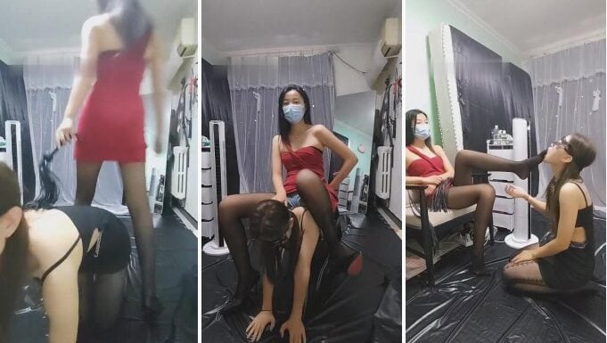 北晨|女王闺蜜居然喜欢舔脚-视频截图