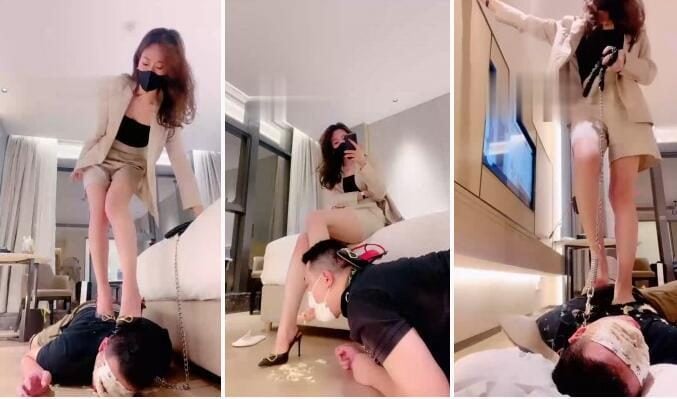 ヘモ|ユウさんのハイヒールが踏みつけ、強制給餌