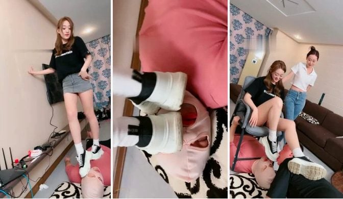 二宝|沈阳赵丽颖双人棉袜恋足调教
