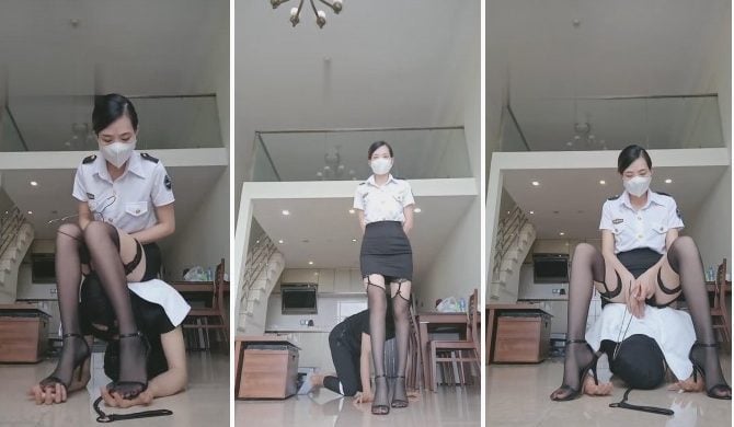 Duoduo|Black stockings physical training