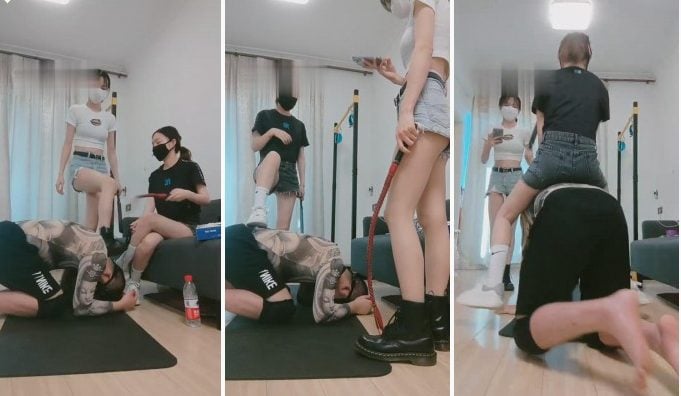 暴力美学|双女主棉袜调教