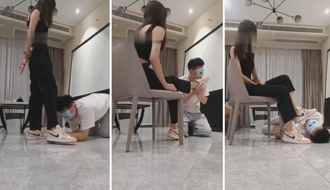 Van Gogh | Amateur girl AJ pants lining first tune