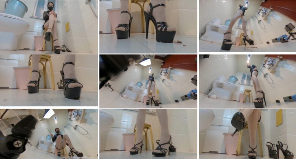 Xiao G | GTS Full Language Stockings Open Toe High-Heeled Sandals CRUSH Cricket VR360 - Video Screenshot