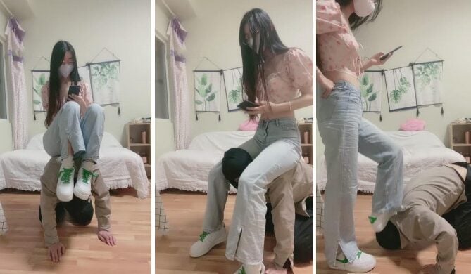 罗宾 | 艺校女神小白鞋骑马狗奴
