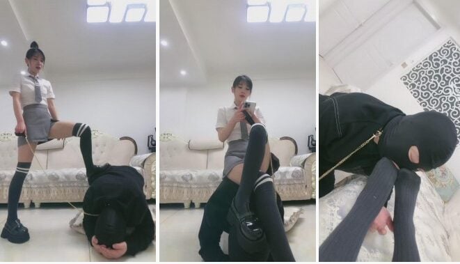 简一S | JK学生主过膝袜调学长