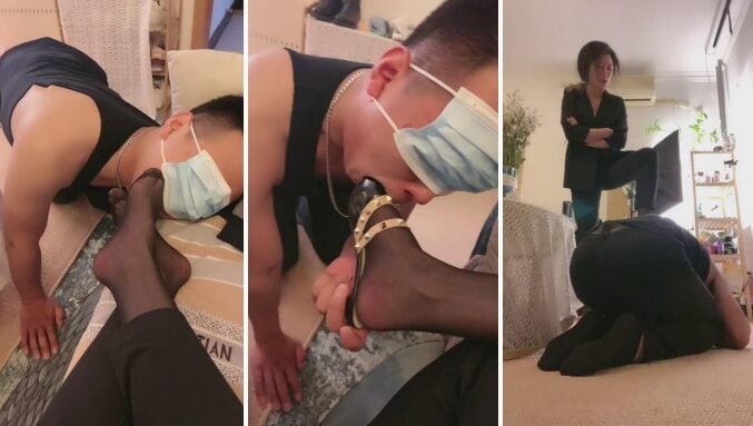 鹿梦兮 | 白领下班原味黑丝强迫虐
