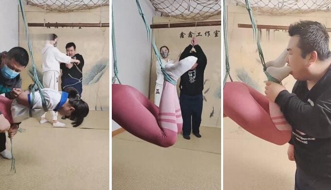 冷大人 | 白袜塞嘴捆绑强制虐情侣m