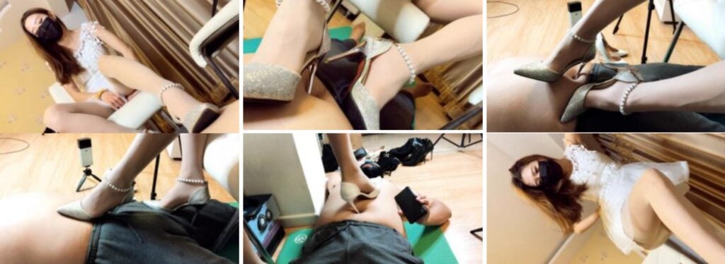 国产SM女王 晓G女主 | 鞋跟虐踩肚脐 两双高跟玩奴 折磨奴隶