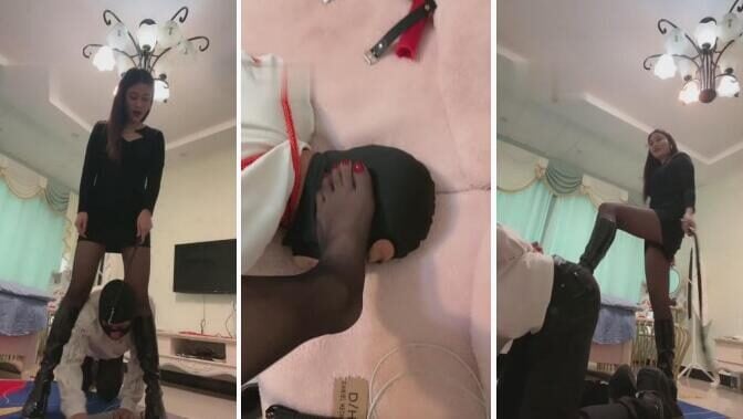 安妮女王 | 黑丝高跟御姐蹂躏狗奴才