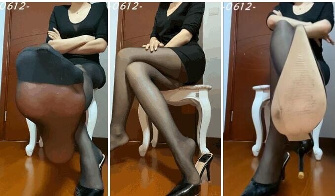 Makeup Master S | Black silk high heels humiliation POV first vision