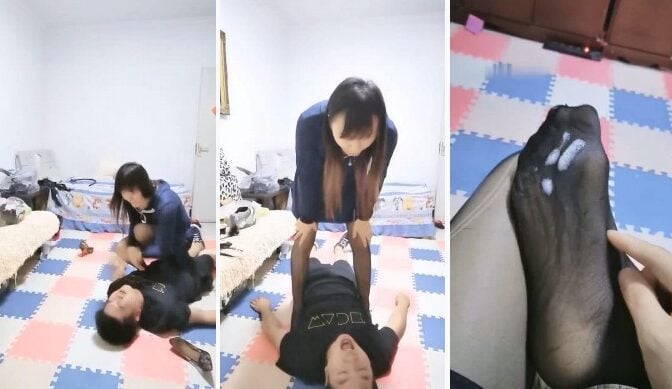 媛媛|黑丝御姐脚下狗耳光鞭抽