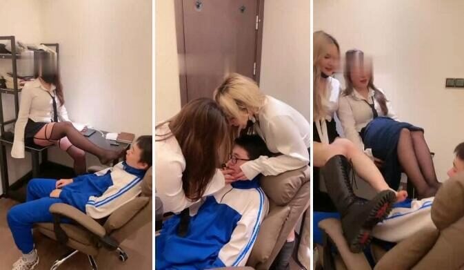 San San | Double S teacher's stockings and uniforms seduce high school students