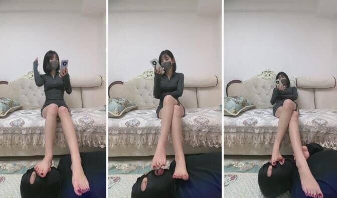 简一 | 御姐裸足羞辱脚垫
