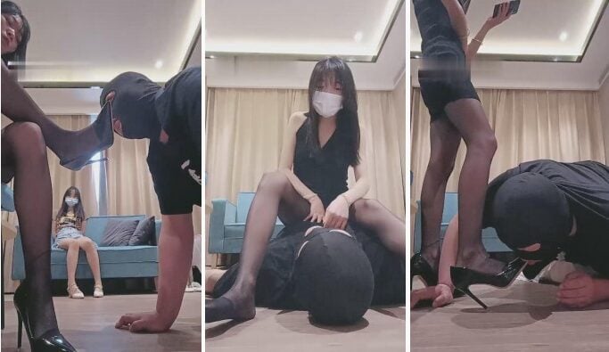 00后十言|双S模特黑丝袜严厉虐继父