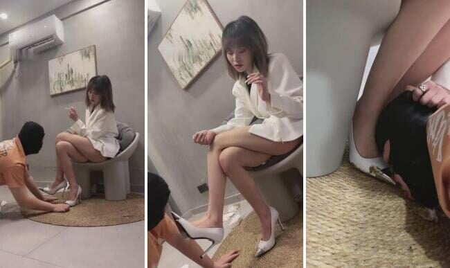 禾HE | 高跟裸足吃脏东西玩狗