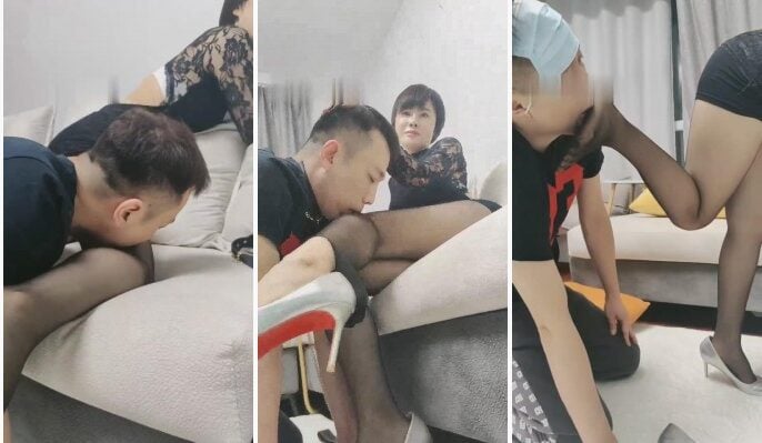美丝大大|极致诱惑妩媚黑丝玩弄羞辱老公