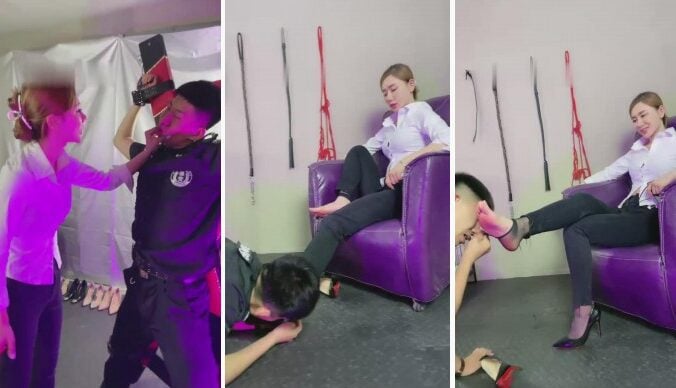 妮可|裤里丝女S暴力刑罚素人保安