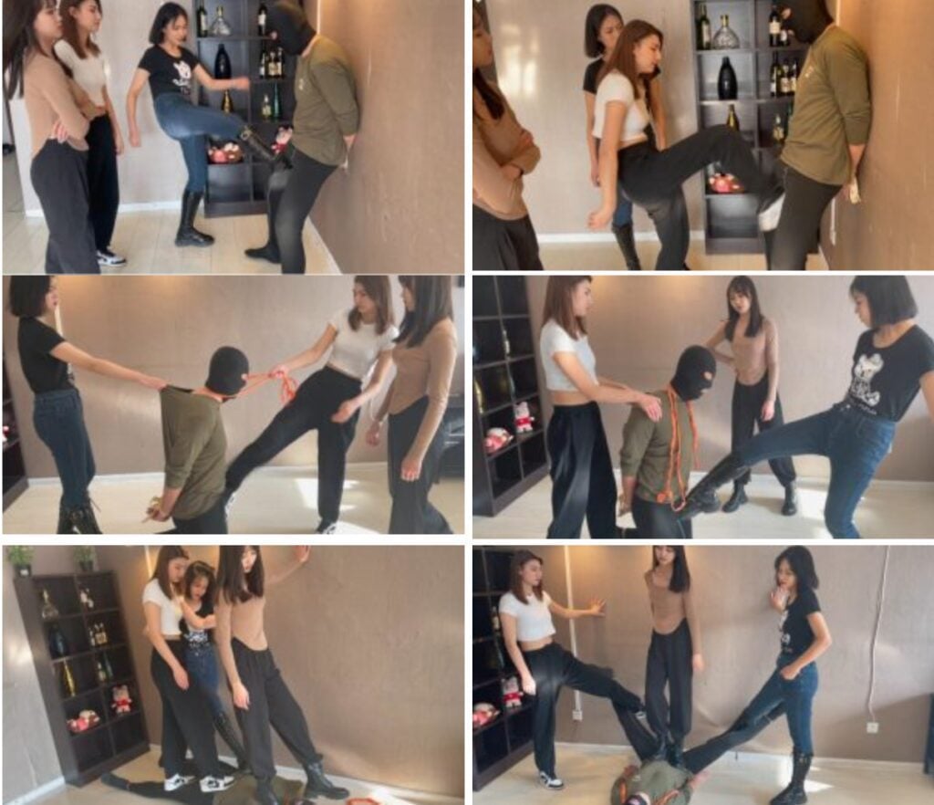 Super S Alliance | Three Queens VS Scumbag Trampling and Crotch Kick Training Video Download