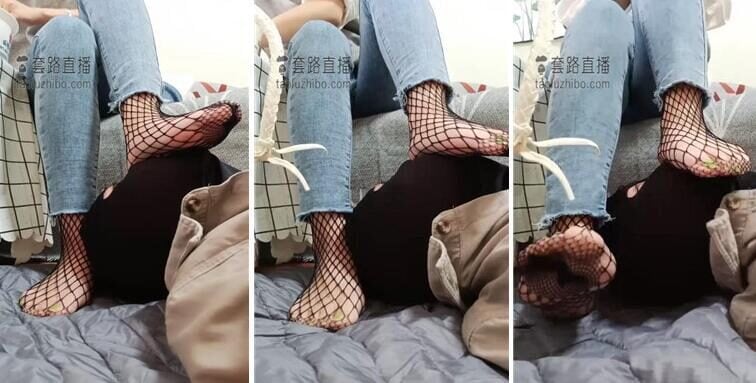 罗宾 | 两小时黑网袜玩脚垫深喉