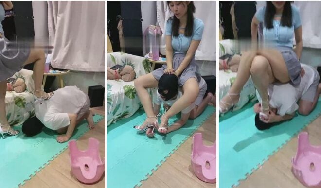 夏芙|女S暴打烧烤店男人