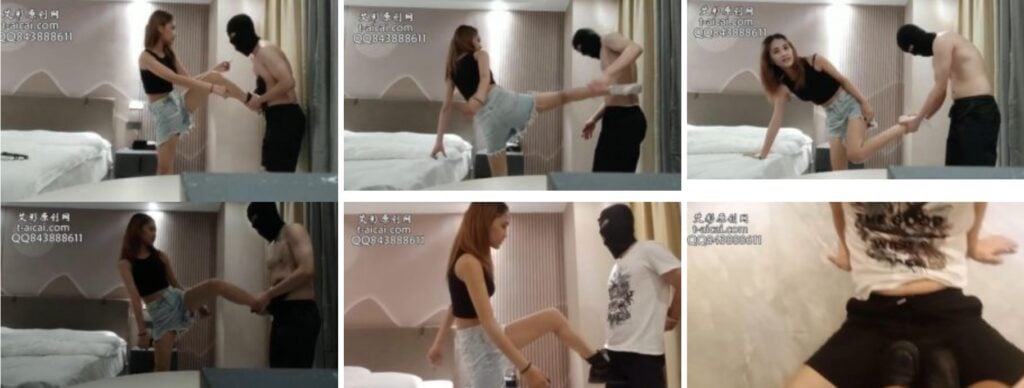 梦姐姐 | 马丁靴裸足踢裆小贱狗-视频截图