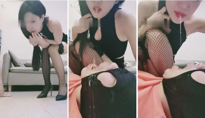 Galaxy | Fishnet stockings queen vomit feeding special